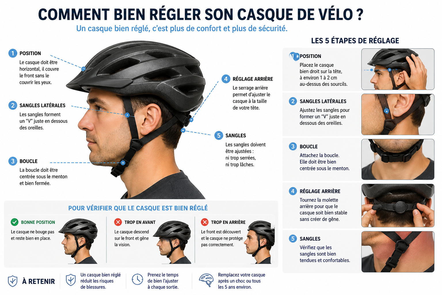 Comment bien r&eacute;gler son casque de v&eacute;lo
