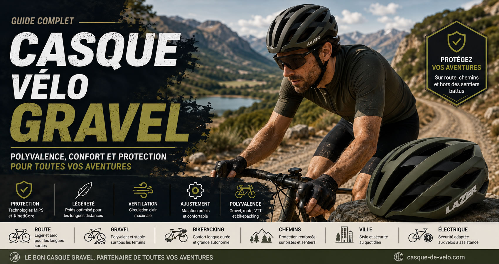 Casque de v&eacute;lo Gravel