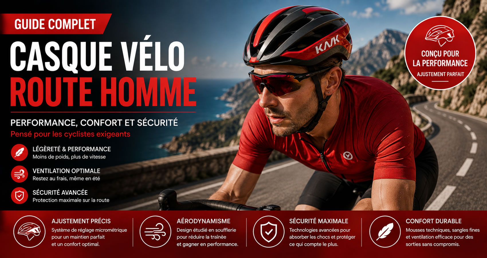 Casque v&eacute;lo route homme