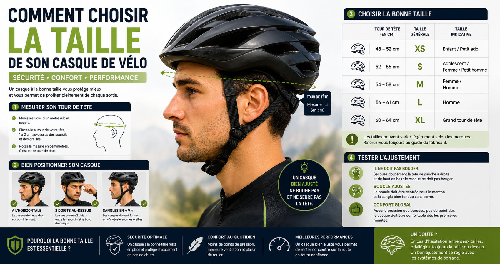 Comment choisir la taille de son casque de v&eacute;lo ?