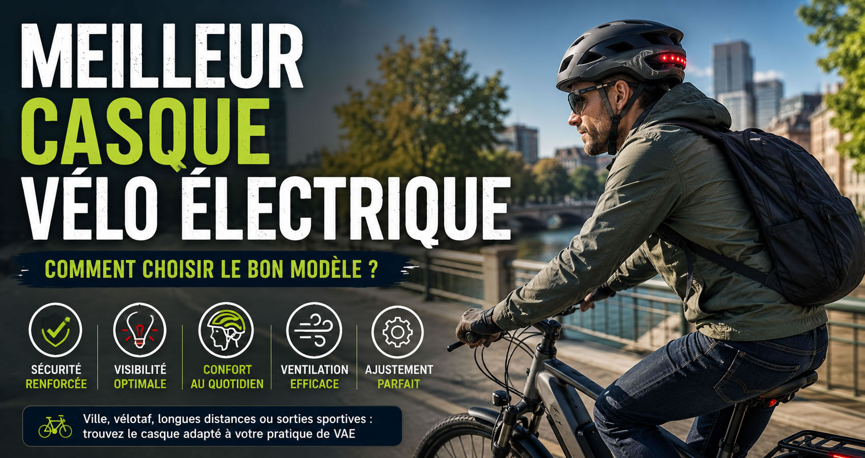 Meilleur casque v&eacute;lo &eacute;lectrique : comment choisir le bon mod&egrave;le ?