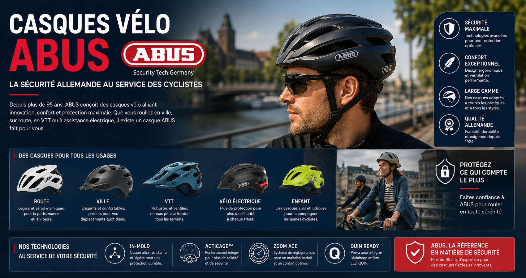 Casque v&eacute;lo ABUS