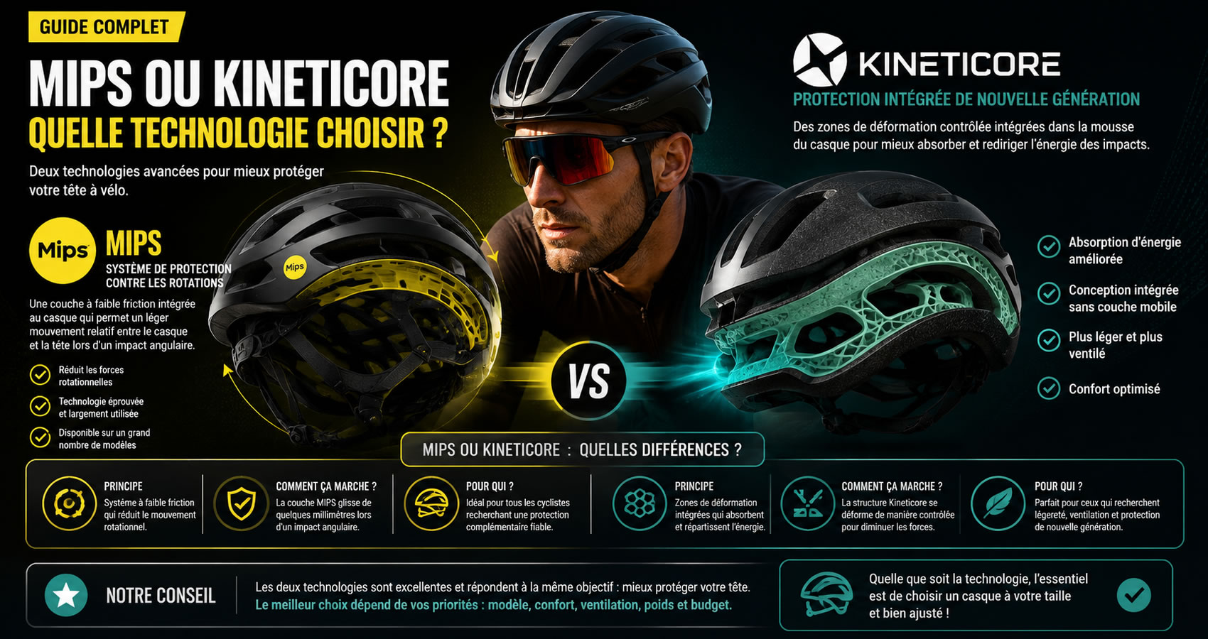 MIPS ou KinetiCore : quelle technologie choisir pour son casque v&eacute;lo ?