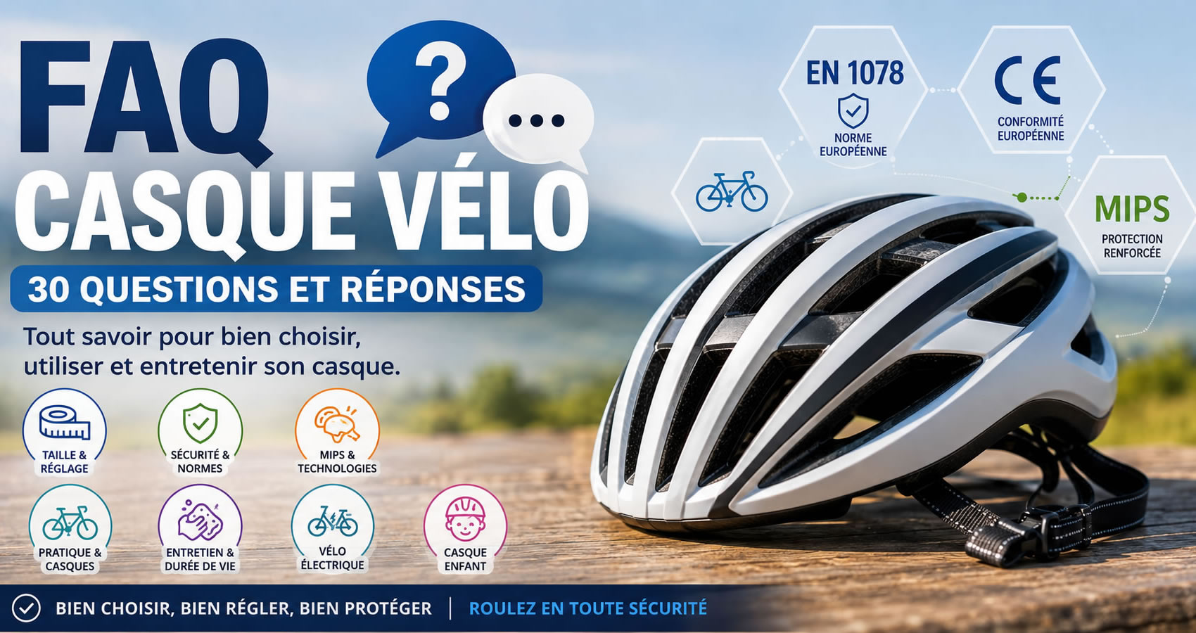 FAQ casque v&eacute;lo : 30 questions et r&eacute;ponses pour bien choisir