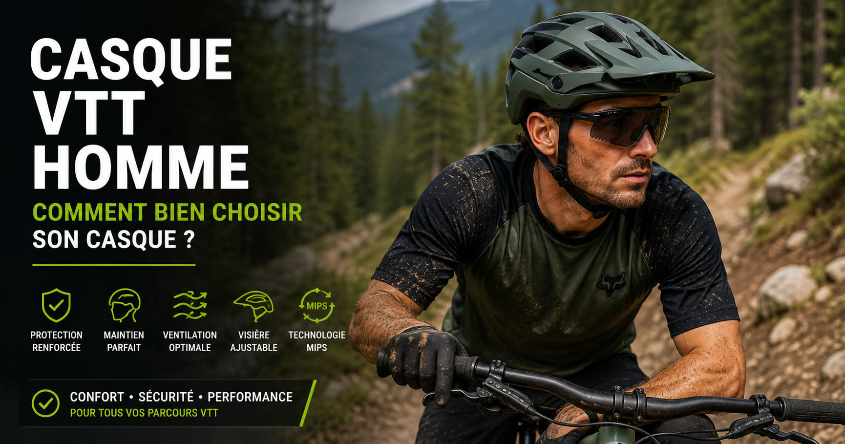 Casque VTT homme : comment bien choisir son casque selon sa pratique