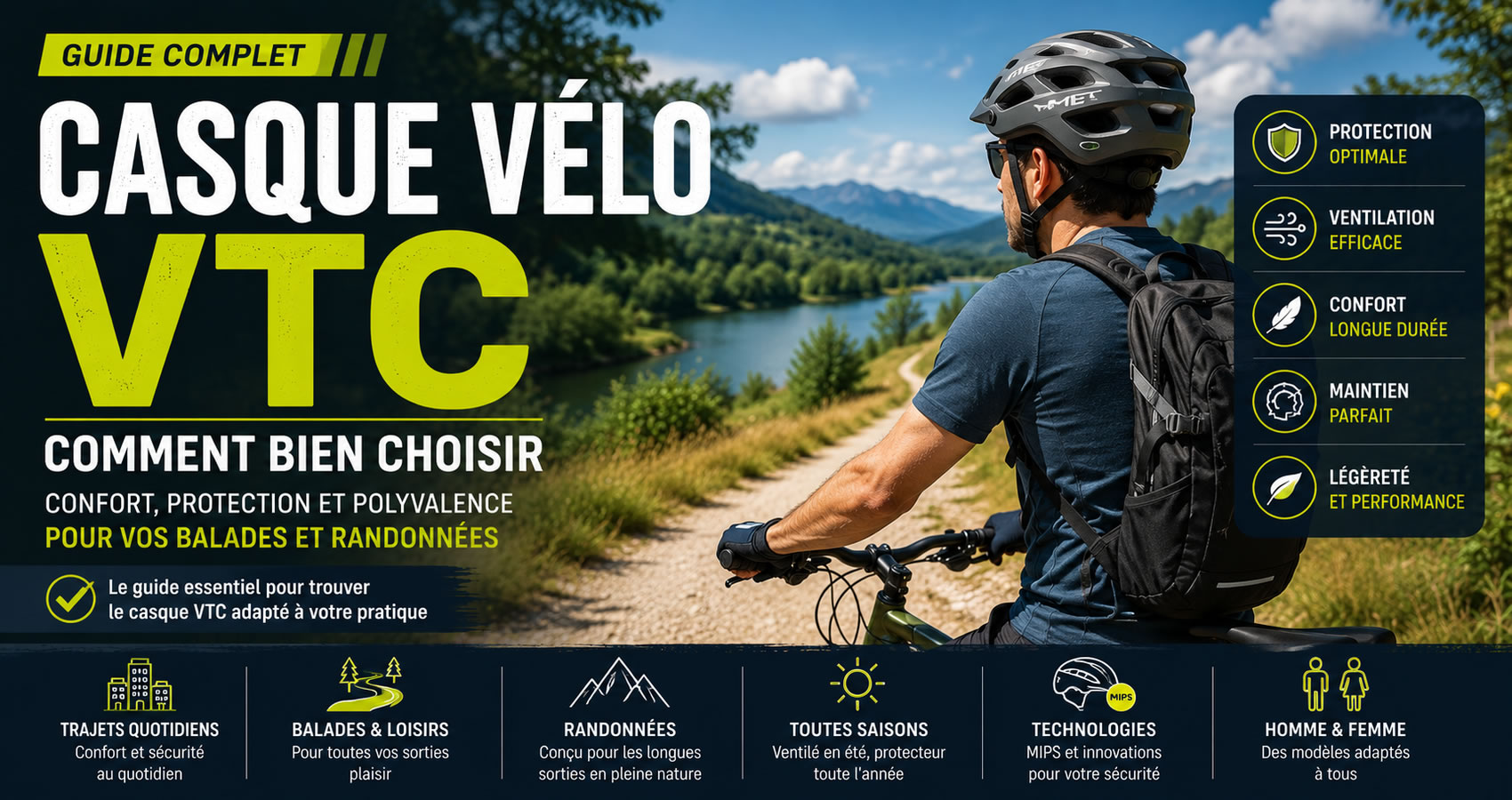 Casque v&eacute;lo VTC : le guide complet pour bien choisir
