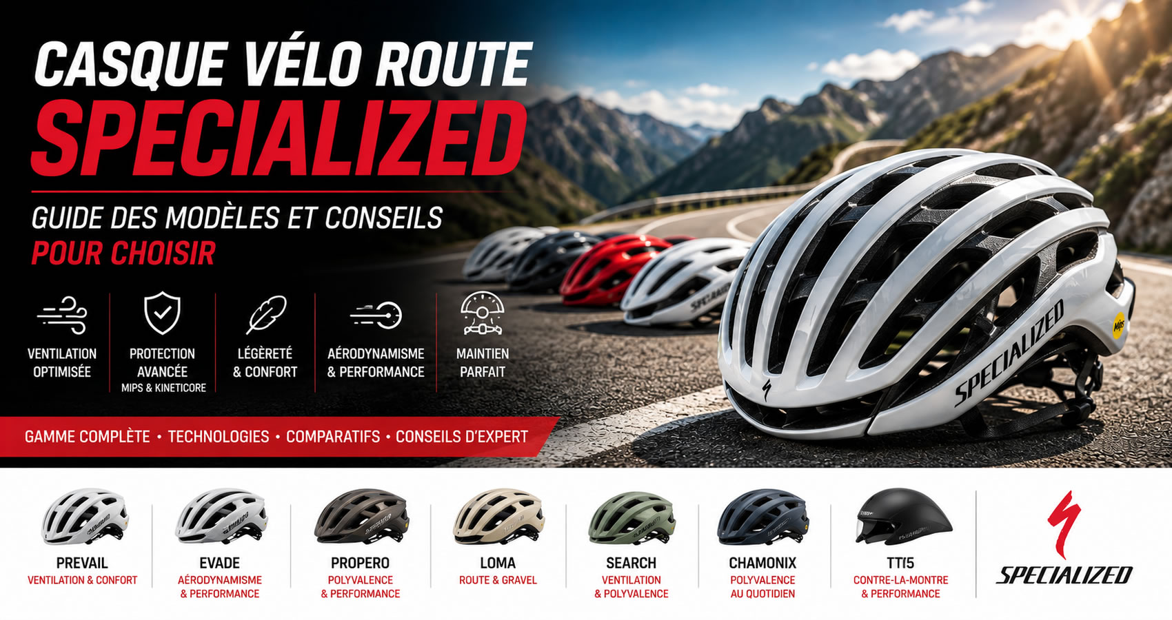Casque v&eacute;lo route Specialized