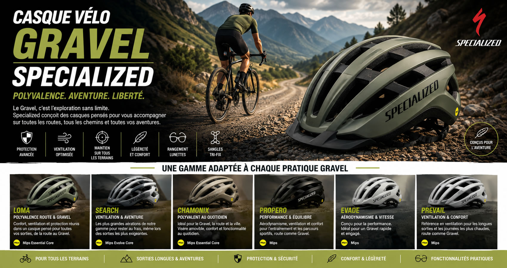 Casque v&eacute;lo Gravel Specialized