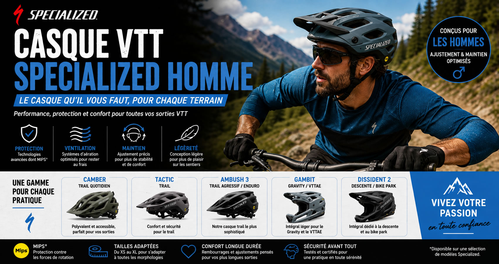Casque VTT Specialized homme
