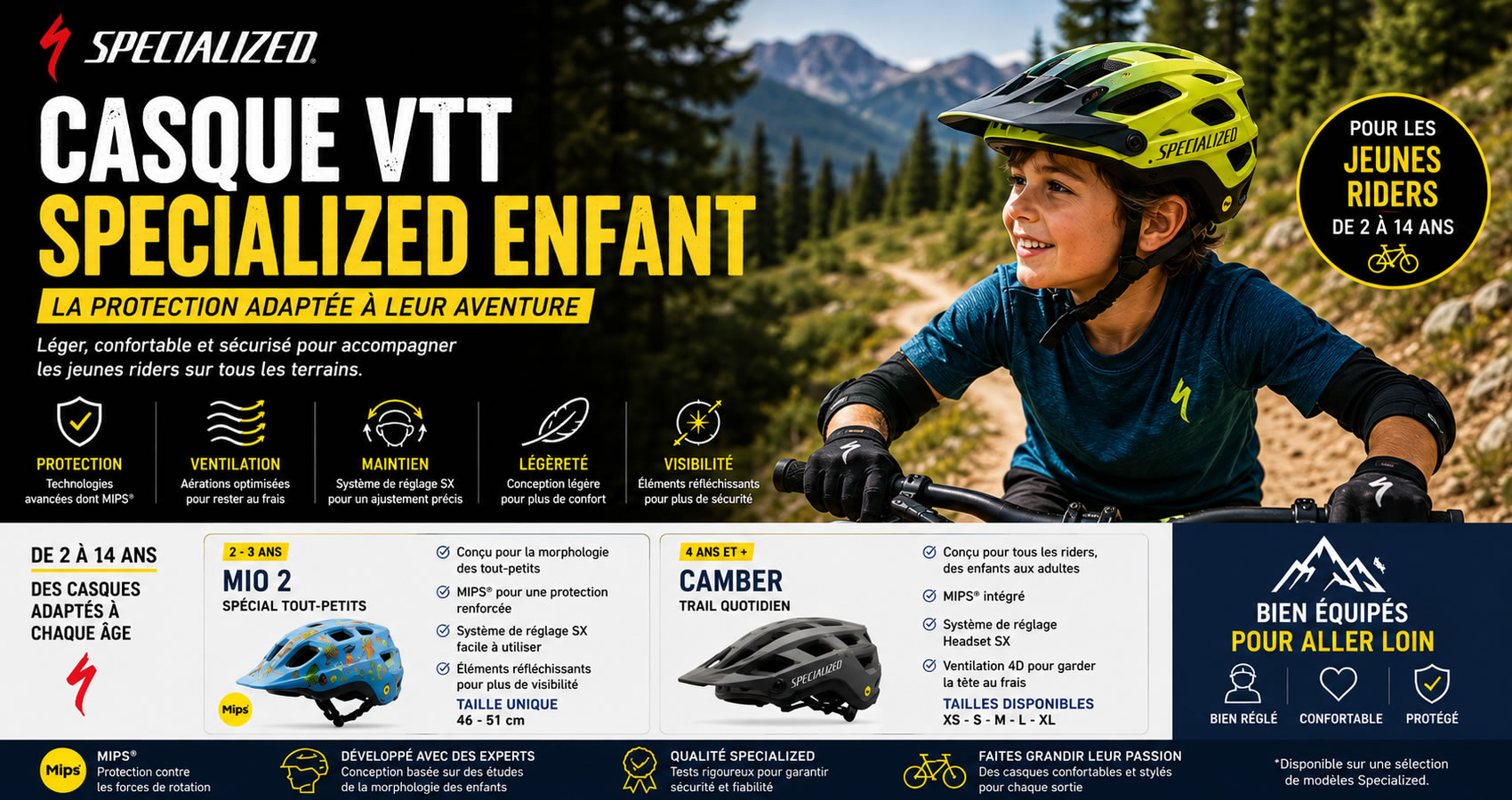 Casque VTT Specialized enfant