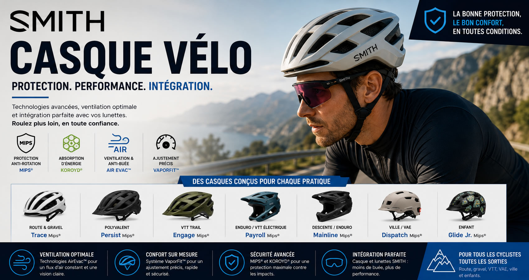 Casque v&eacute;lo SMITH