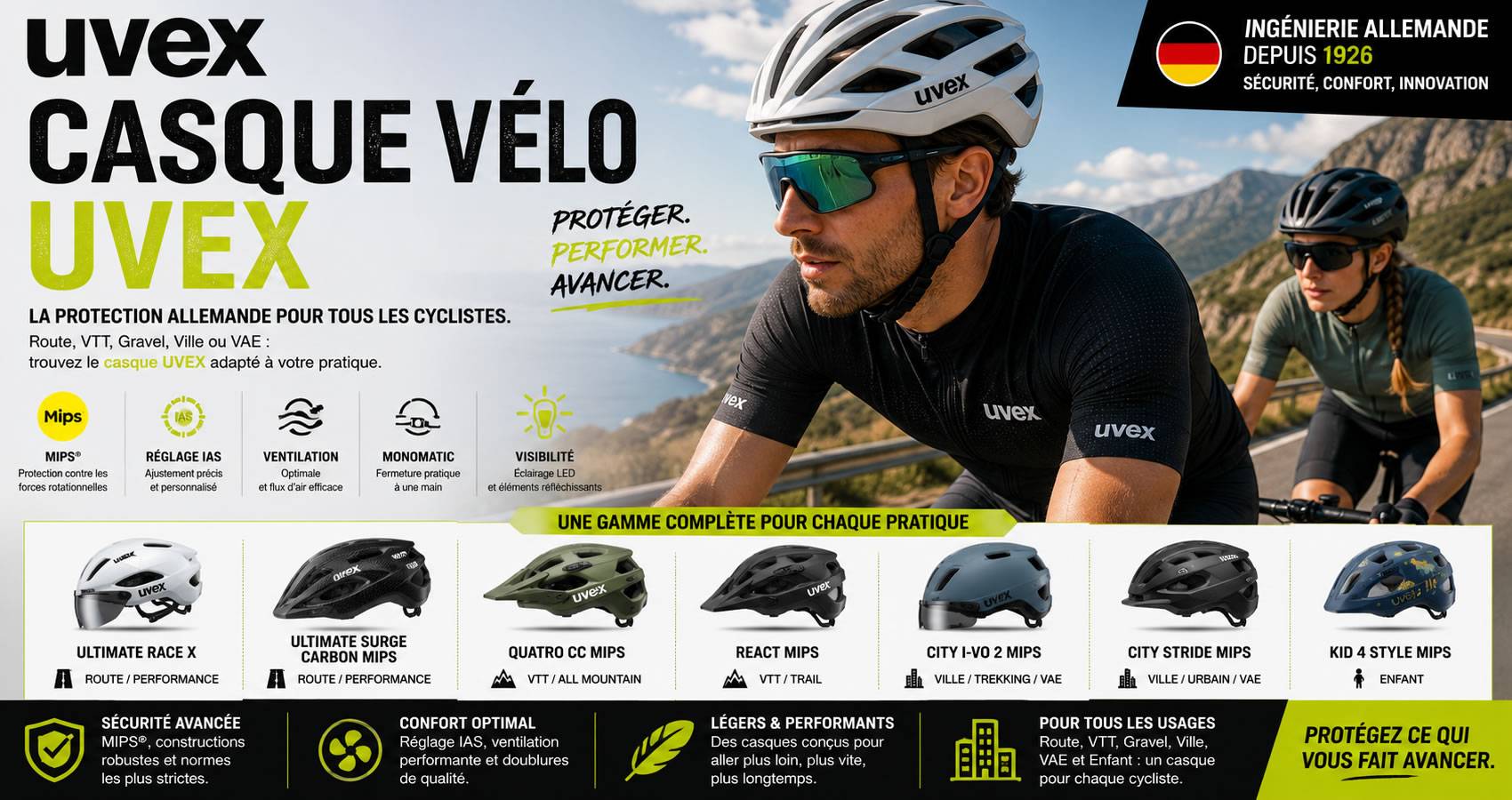 Casque v&eacute;lo UVEX