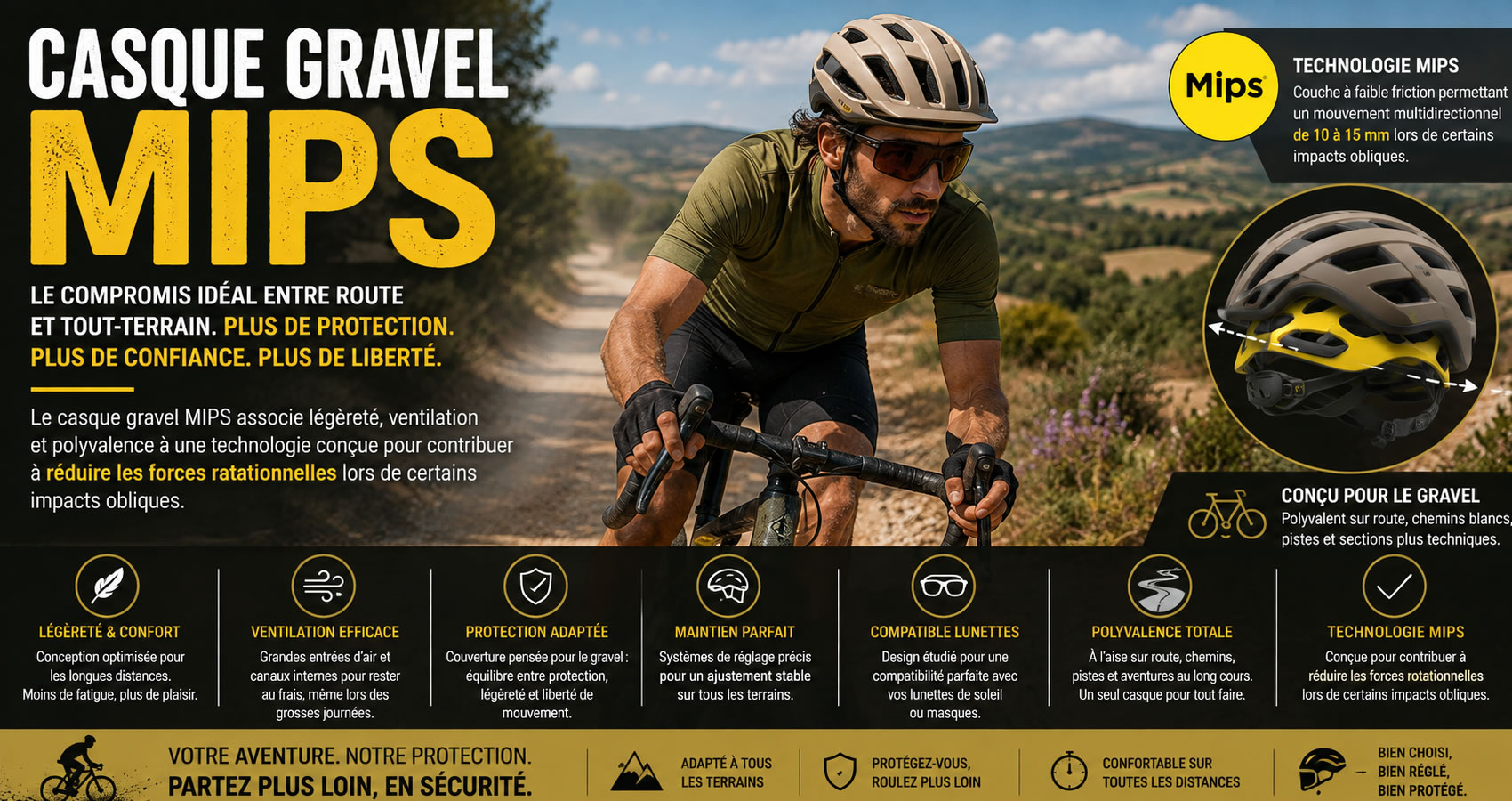 Casque gravel MIPS