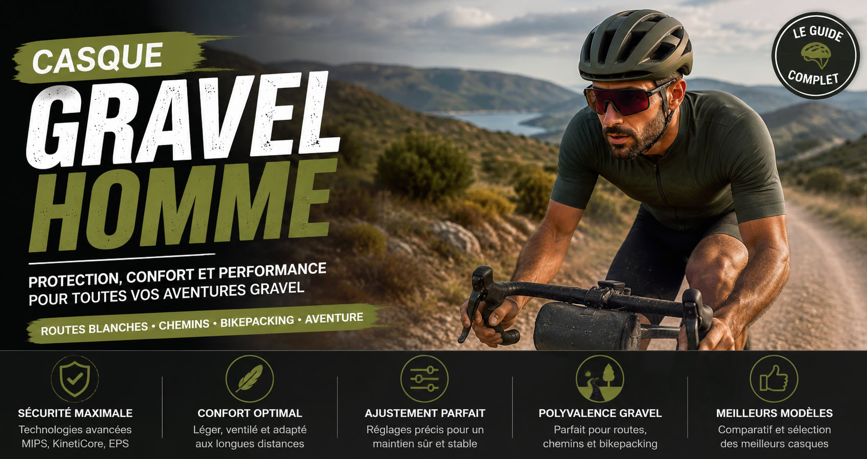 Casque gravel homme