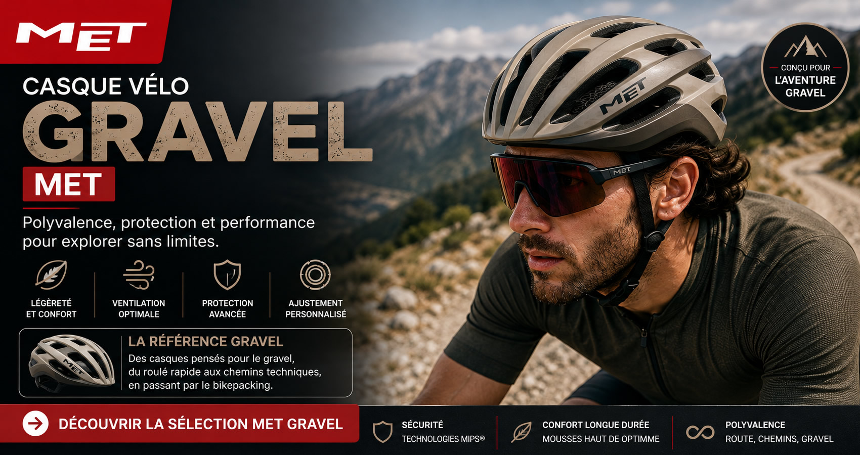 Casque gravel MET