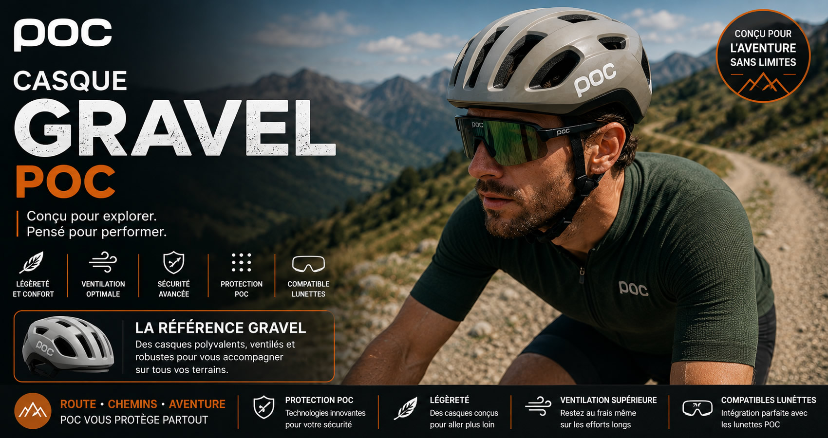 Casque gravel POC