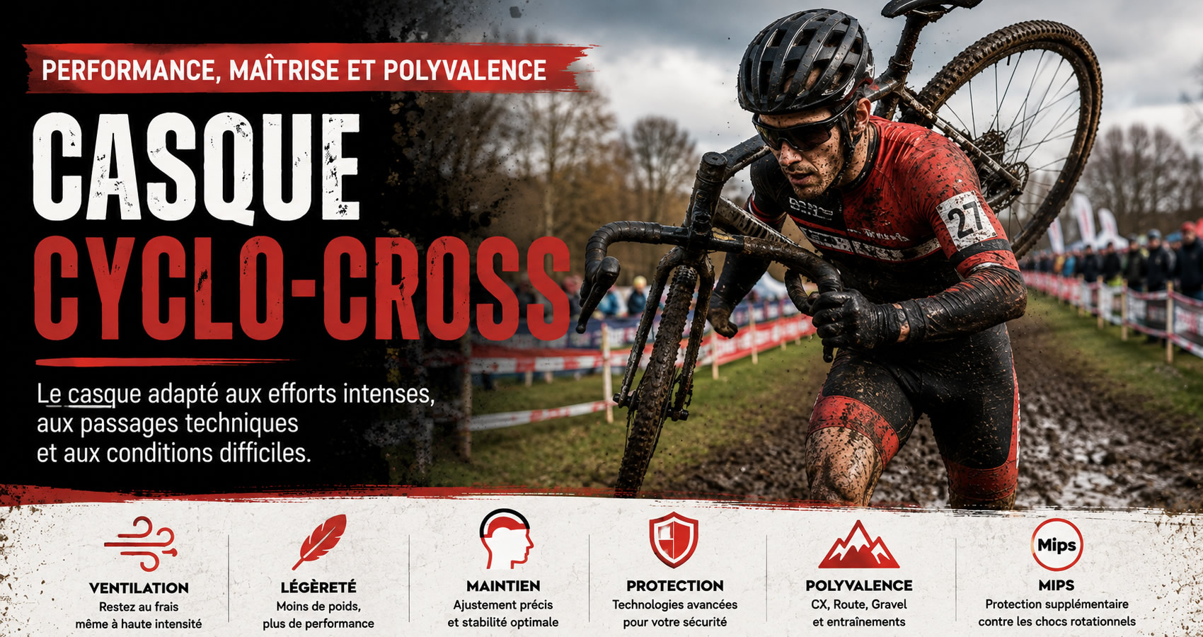 Casque cyclo-cross