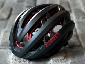 Casque route GIRO Aries Spherical Matte Carbon/Red