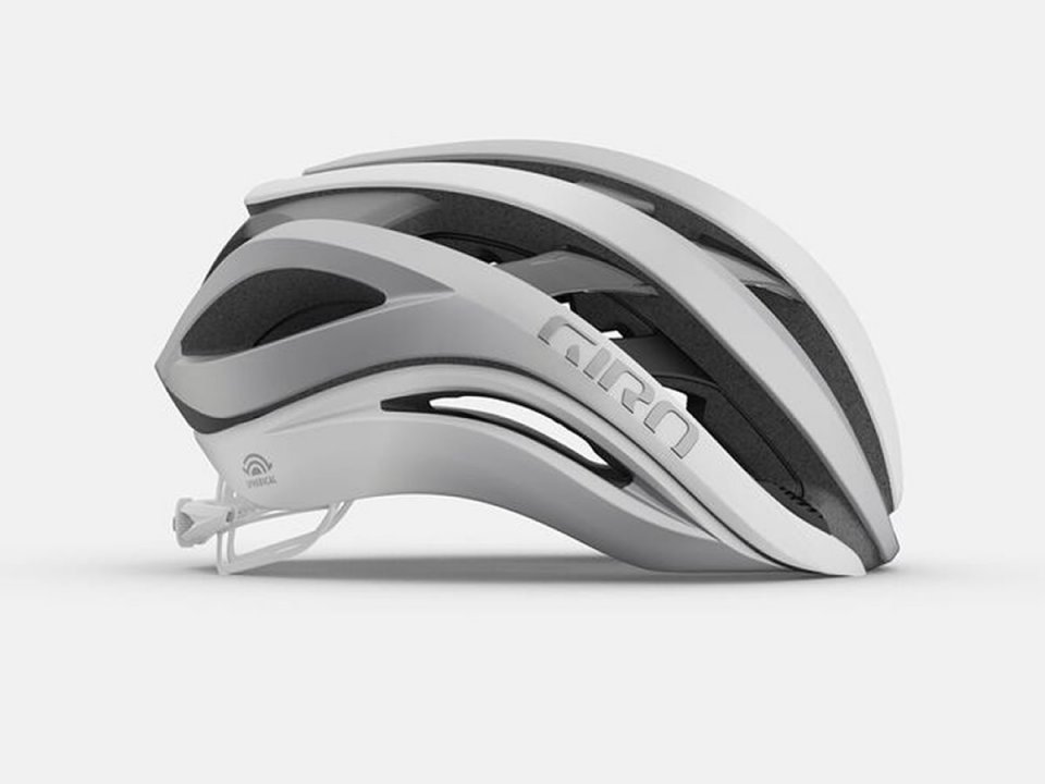 Casque route GIRO Aether Spherical Matte White/Silver