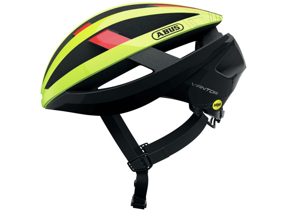 Casque route ABUS Viantor MIPS neon yellow